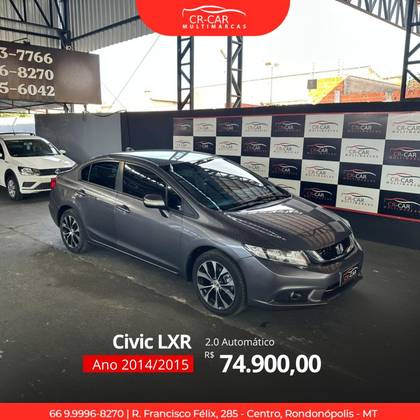 HONDA CIVIC 2.0 LXR 16V FLEX 4P AUTOMÁTICO